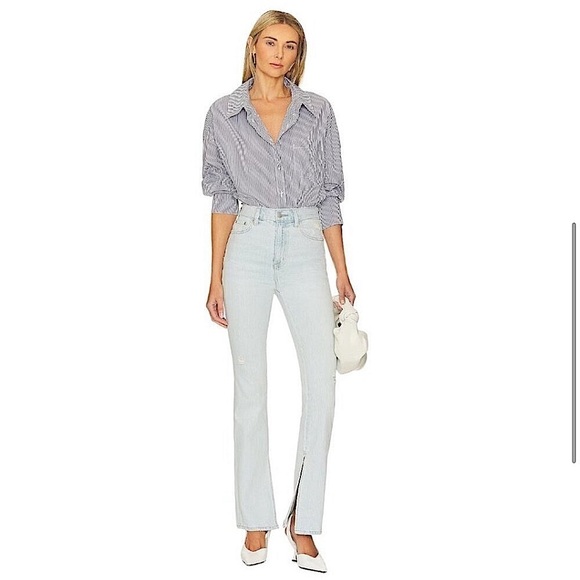 pistola Denim - Pistola High Rise Jean Straight leg Side Split Light Blue Women’s 26